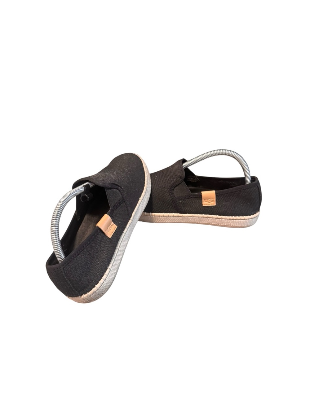 UGG Luciah Women’s Size 9 Black Canvas Slip On Sneakers Espadrille Shoes